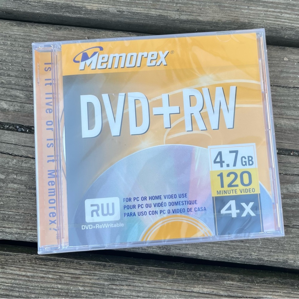 MEMOREX DVD+REWRITABLE 120 MINUTE DVD+RW